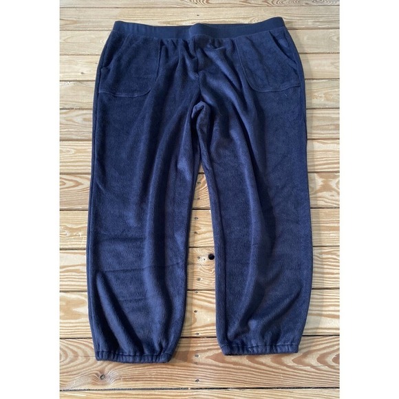 NEW Anybody Cozy Fur Fleece Pants Petite Size 1XP Women’s Black - Picture 1 of 9